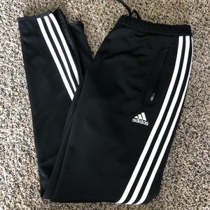 Black & White Adidas Training Pants